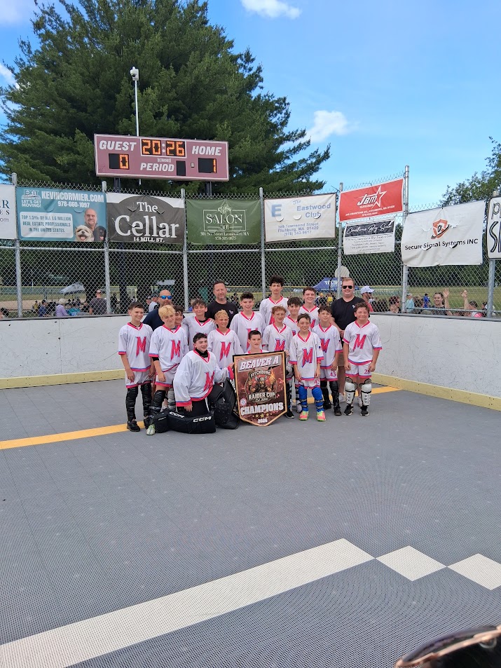 NY Menace Beaver B youth ball hockey tournament team at the Cape May Clash