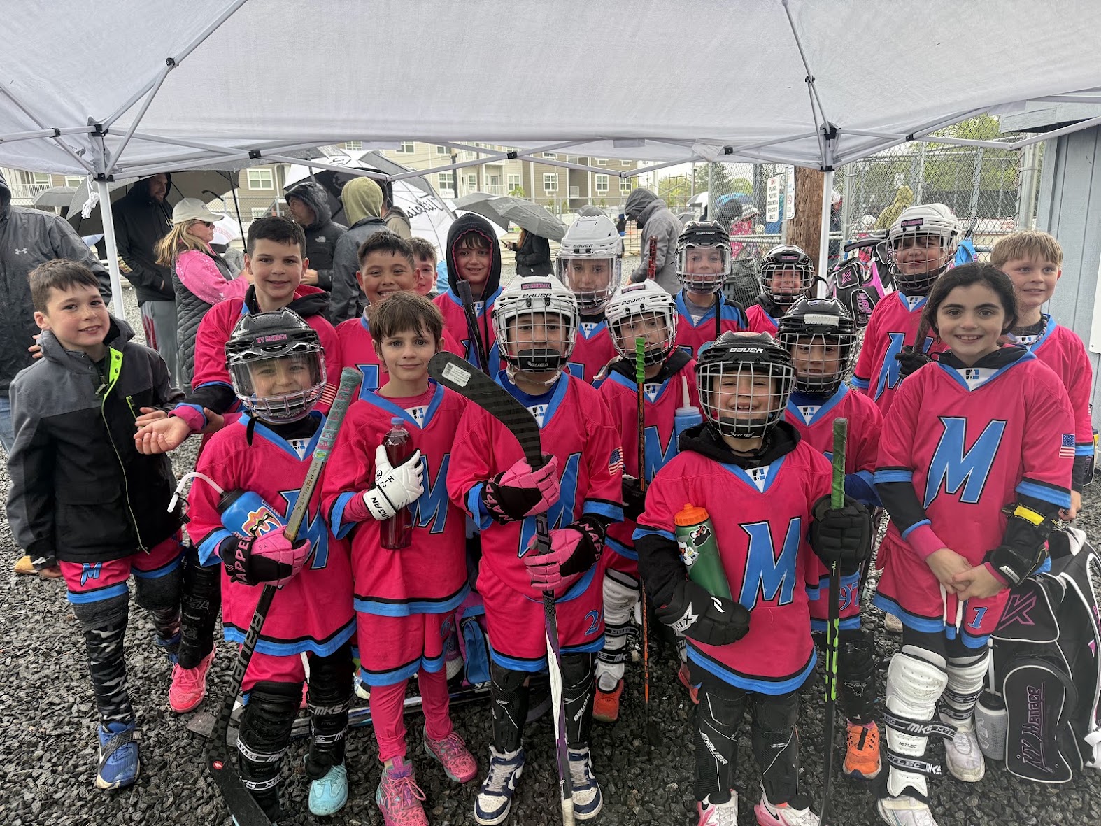 NY Menace youth ball hockey players together at Summer Slam in Egg Harbor Township